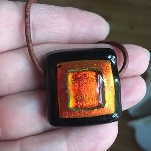 🌻Venetian Murano hand blown glass pendant